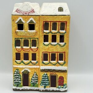 VTG New Trends Inc Christmas Village House Lighted Ceramic Noel Decor 9.5" Japan